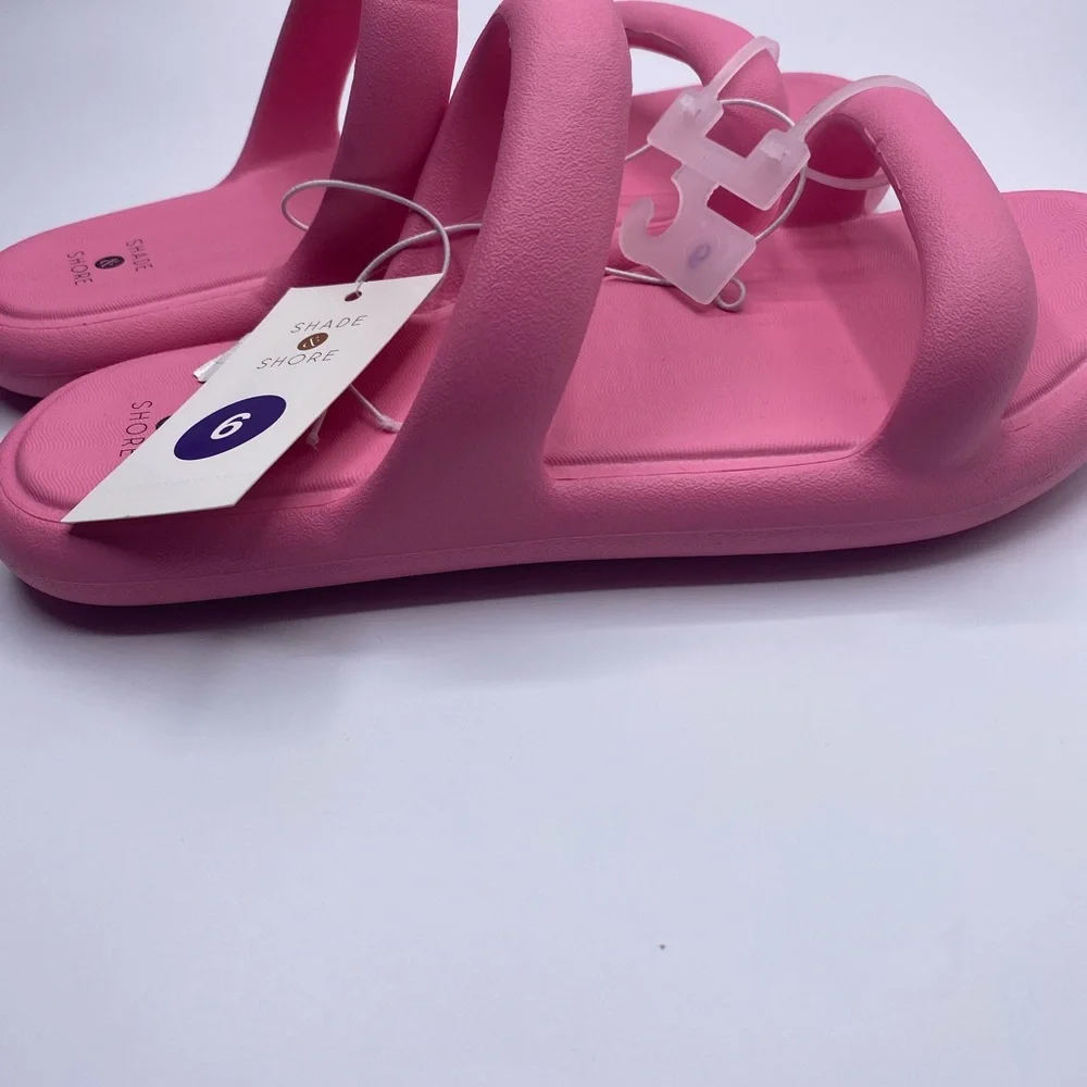 Shade & Shore Women’s Ellen Footbed Sandal Pink NWT - Picture 4 of 5